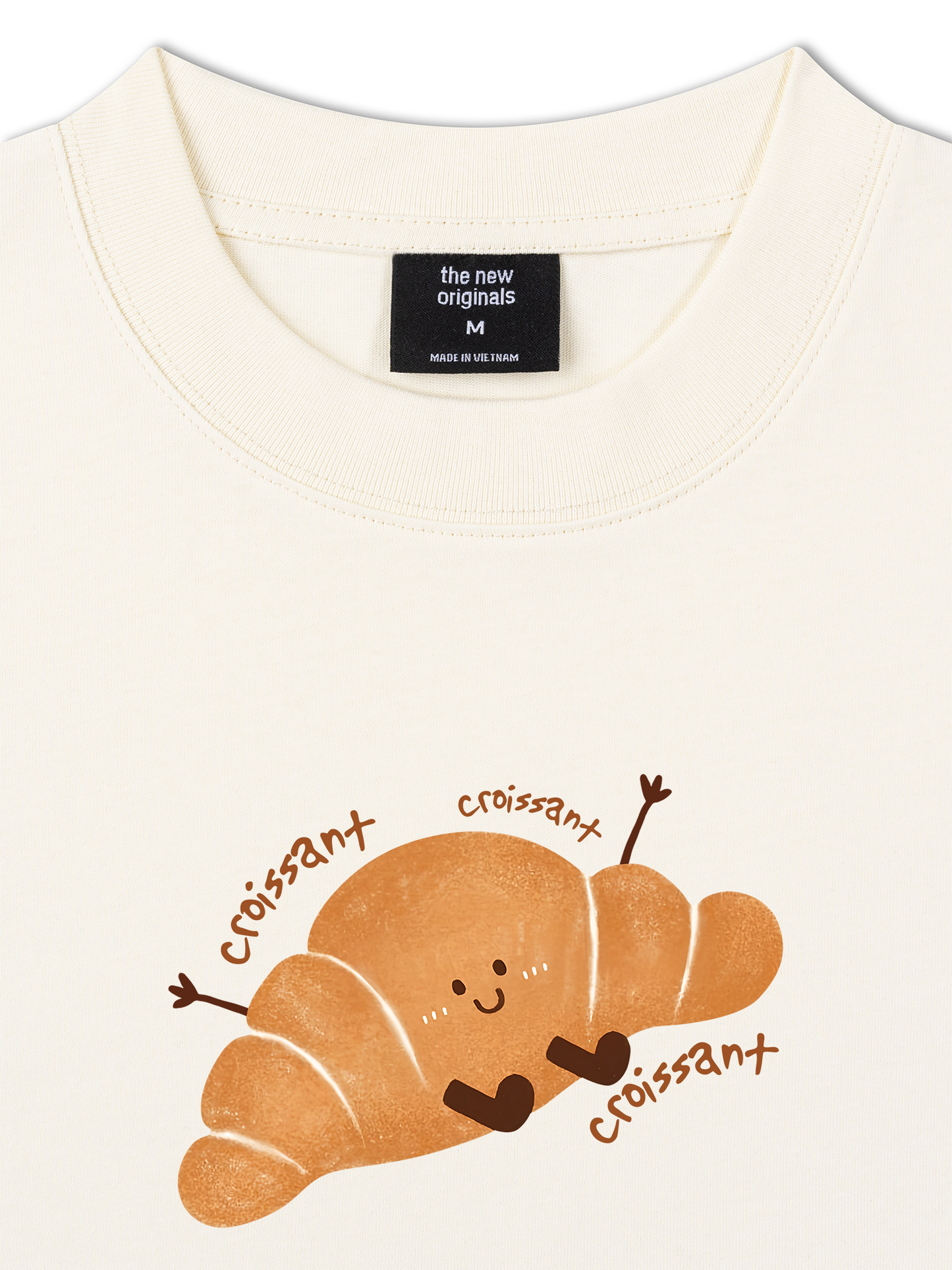 Áo Thun Relaxed Fit Happy Croissant