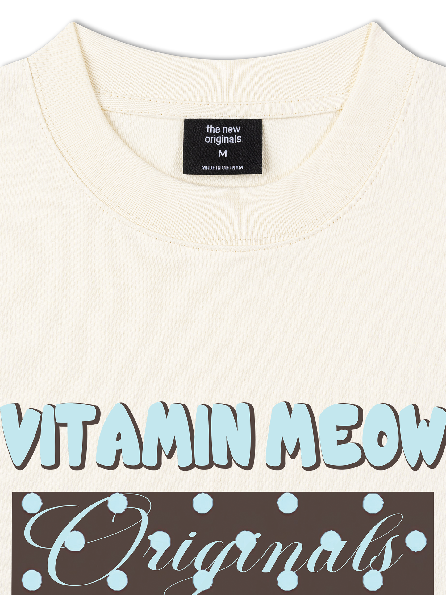 Áo Thun Relaxed Fit Vitamin Meow Blue Tiffany