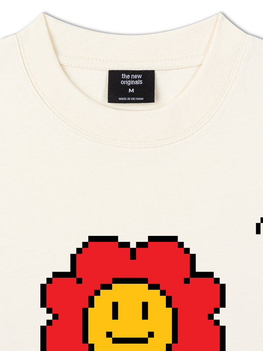 Áo Thun Relaxed Fit Pixel Universe Flower