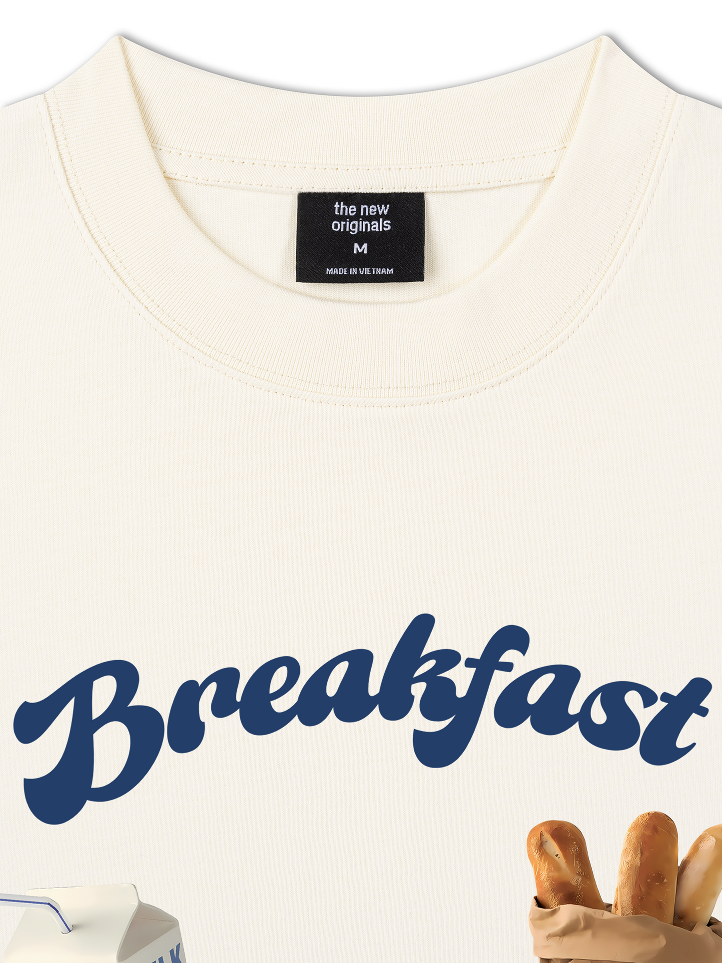 Áo Thun Relaxed Fit Sweet Pastry Milk And Bread