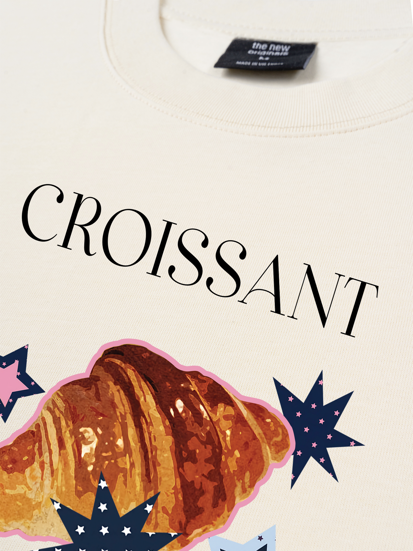 Áo Thun Relaxed Fit Croissant Y2K