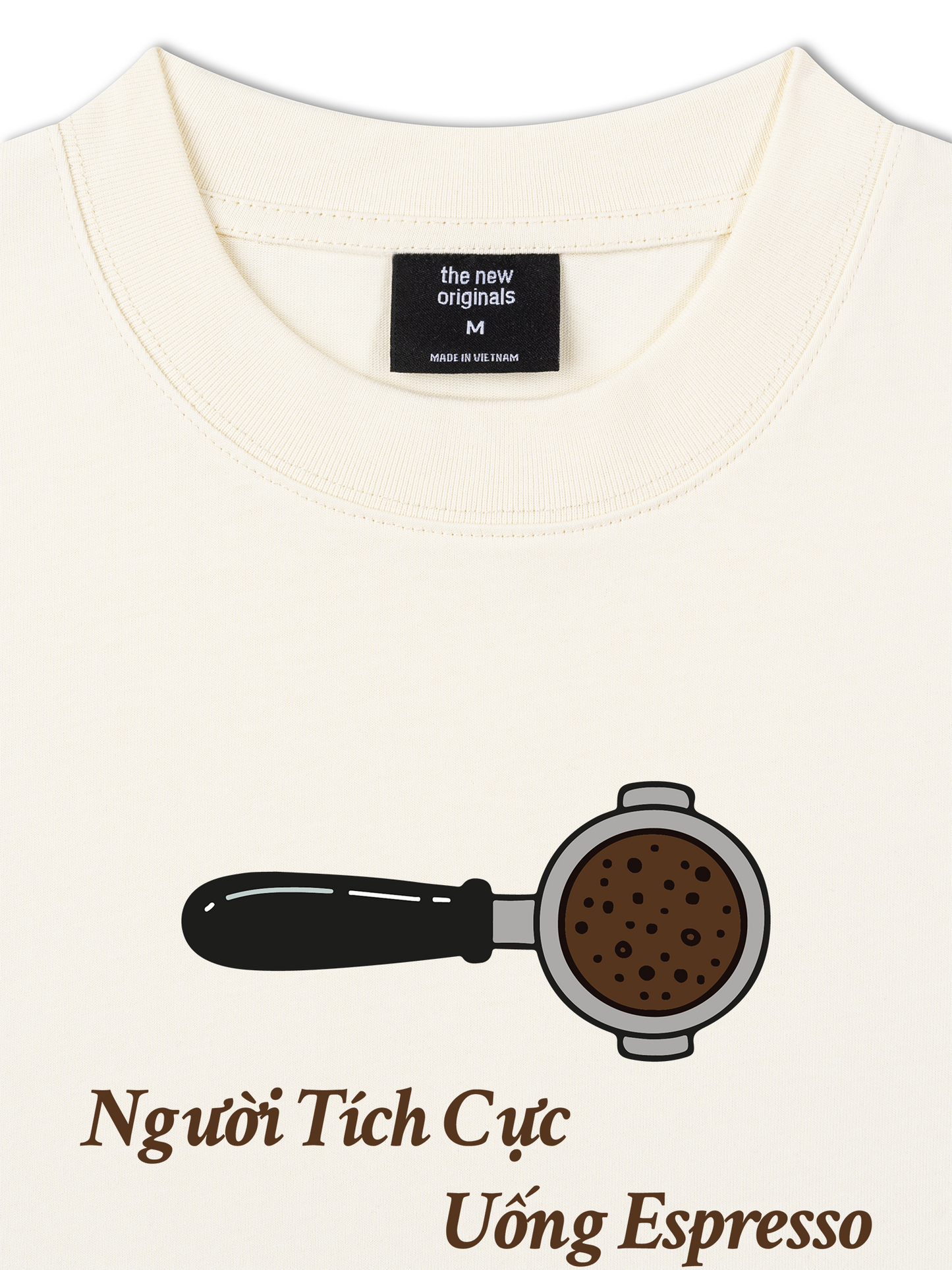 Áo Thun Relaxed Fit Người Tích Cực Uống Espresso