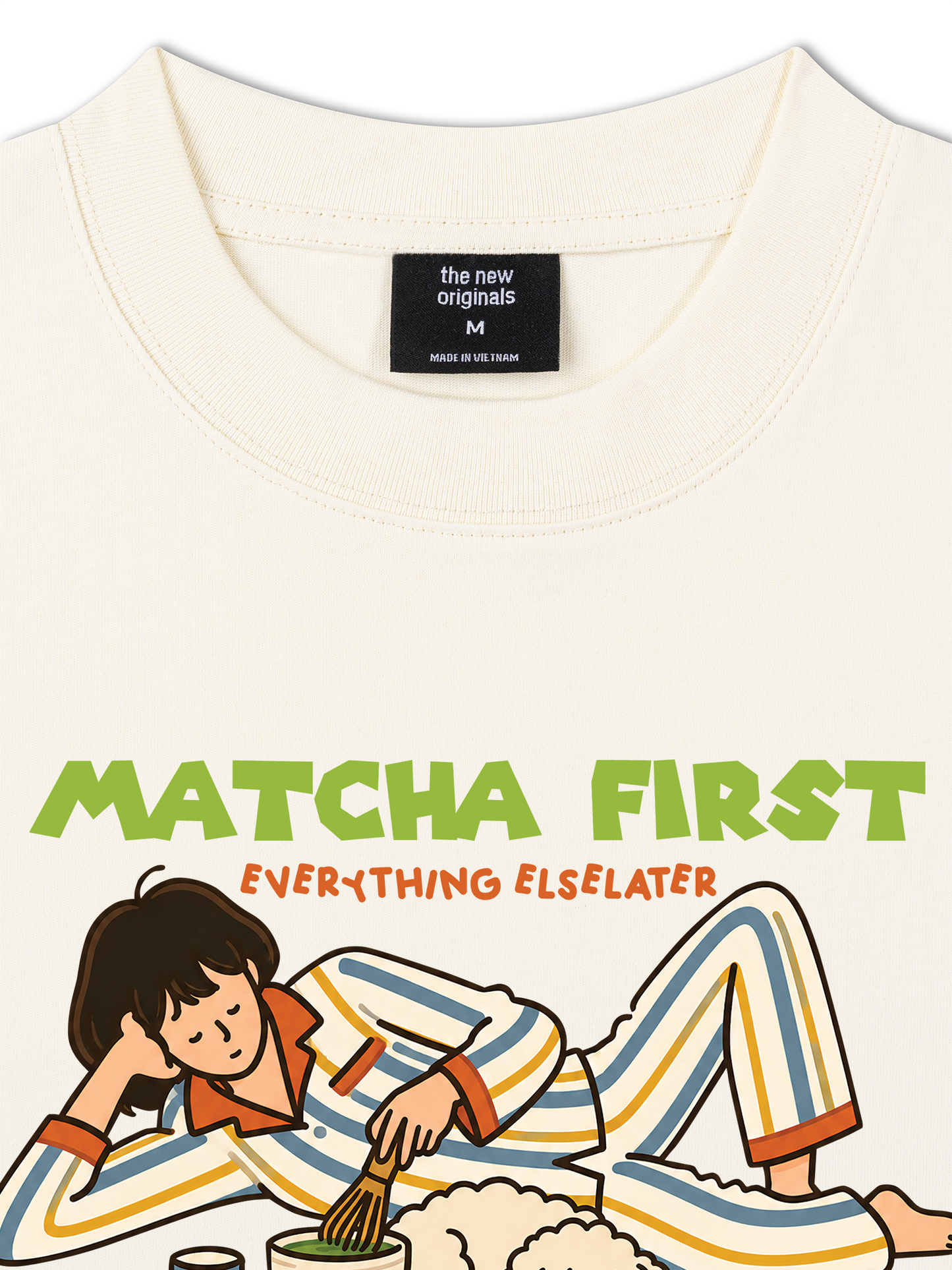 Áo Thun Relaxed Fit Matcha First