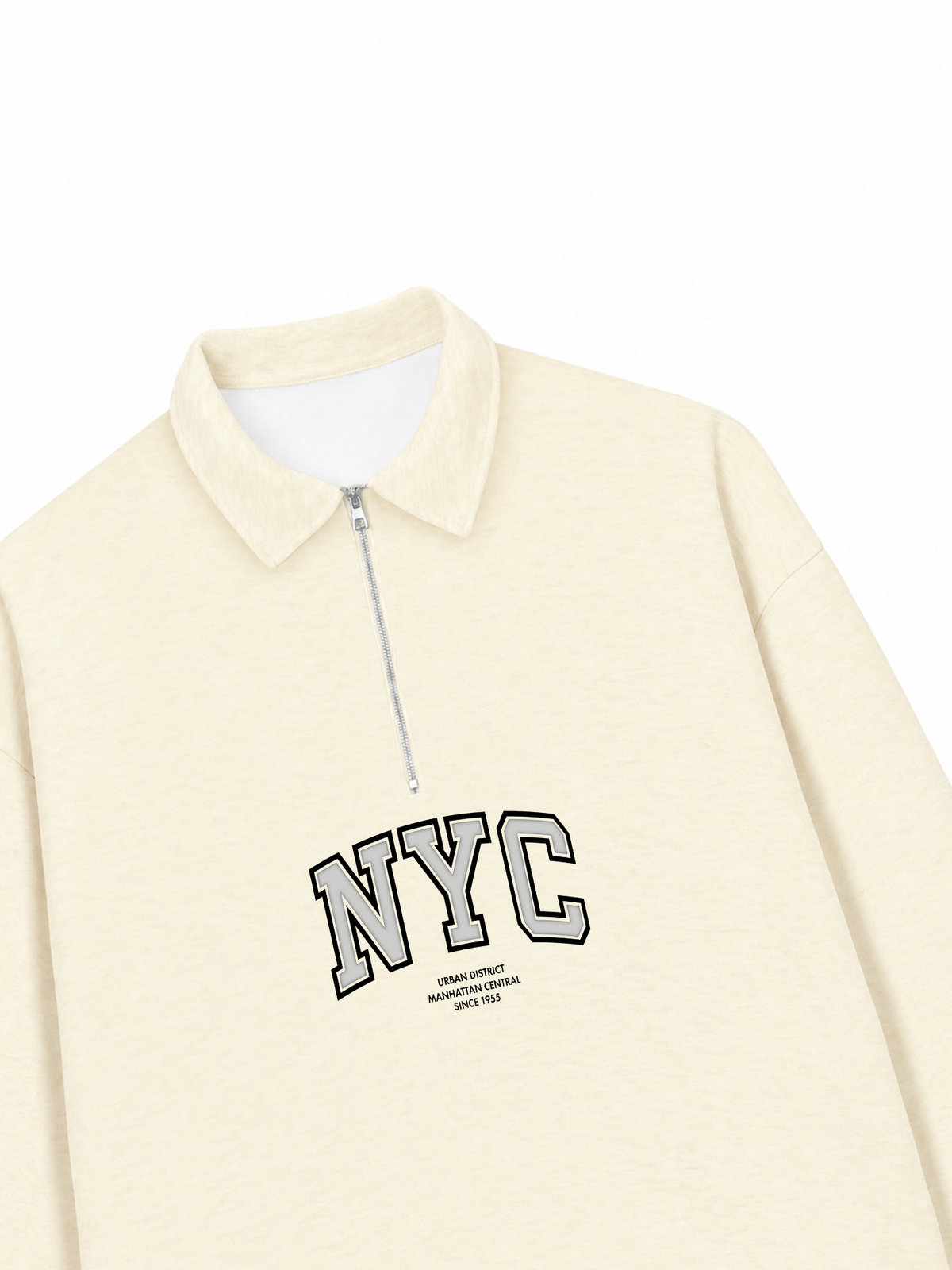 Áo Sweater Polo Nỉ Hai Da NYC URBAN DISTRICT