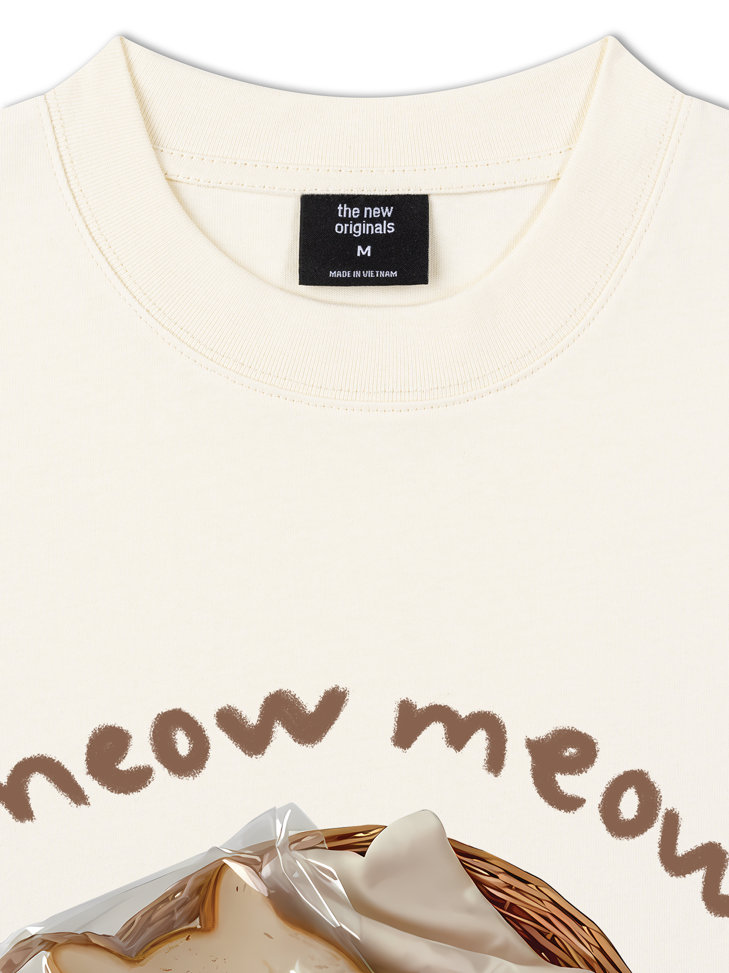 Áo Thun Relaxed Fit Sweet Pastry Meow Meow Bead