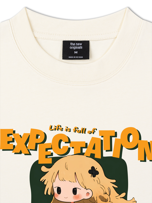 Áo Thun Relaxed Fit Life Is Full Of Expectation