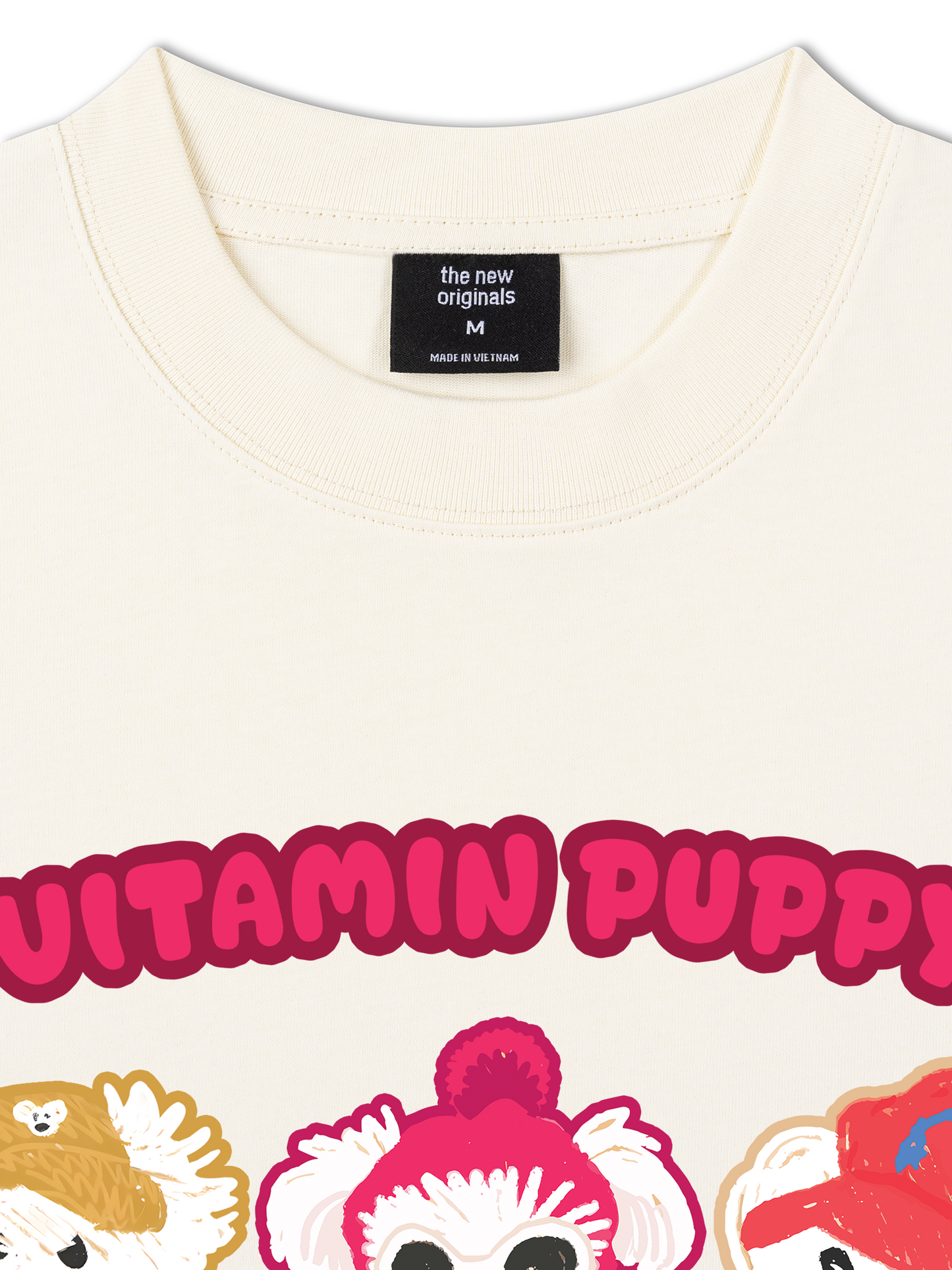 Áo Thun Relaxed Fit Animal Mood Viatmin Puppy