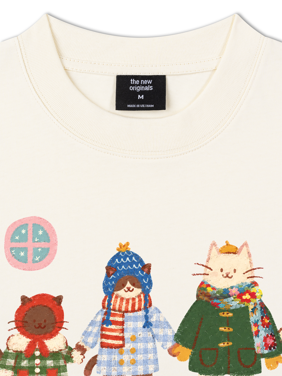Áo Thun Relaxed Fit 3 Cozy Cats