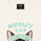 Áo Thun Relaxed Fit Meowy Cat Blue Tiffany Dots