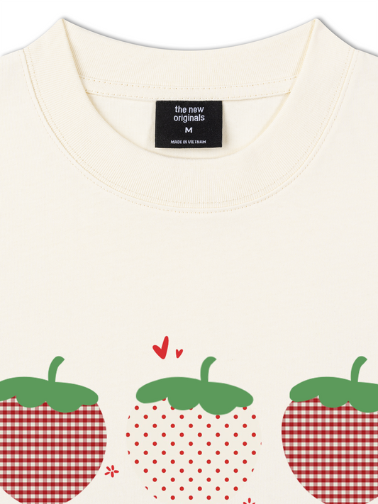 Áo Thun Relaxed Fit Daily Cuties Berry Happy