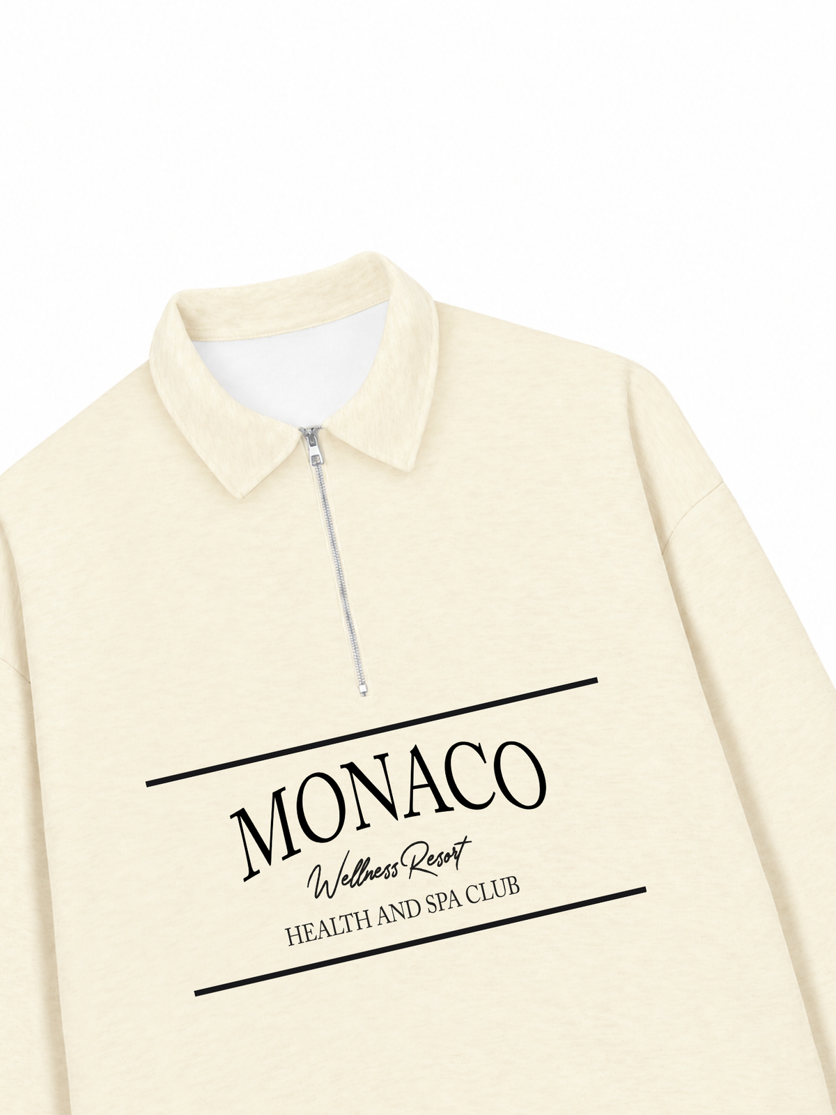 Áo Sweater Polo Nỉ Hai Da MONACO