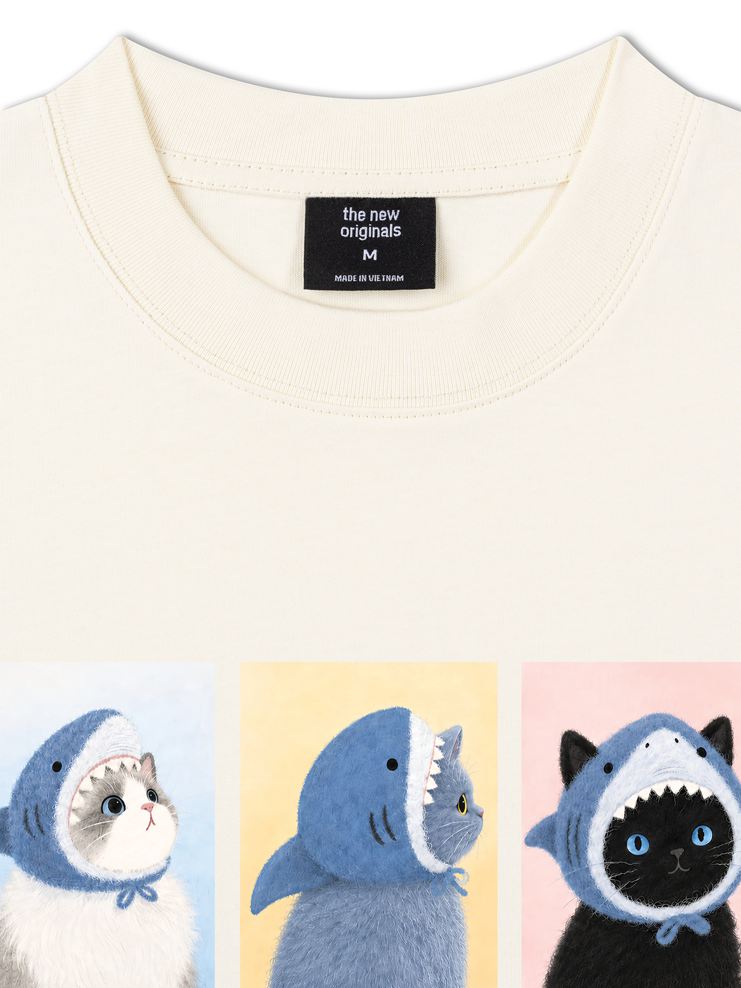 Áo Thun Relaxed Fit Shark Kitty