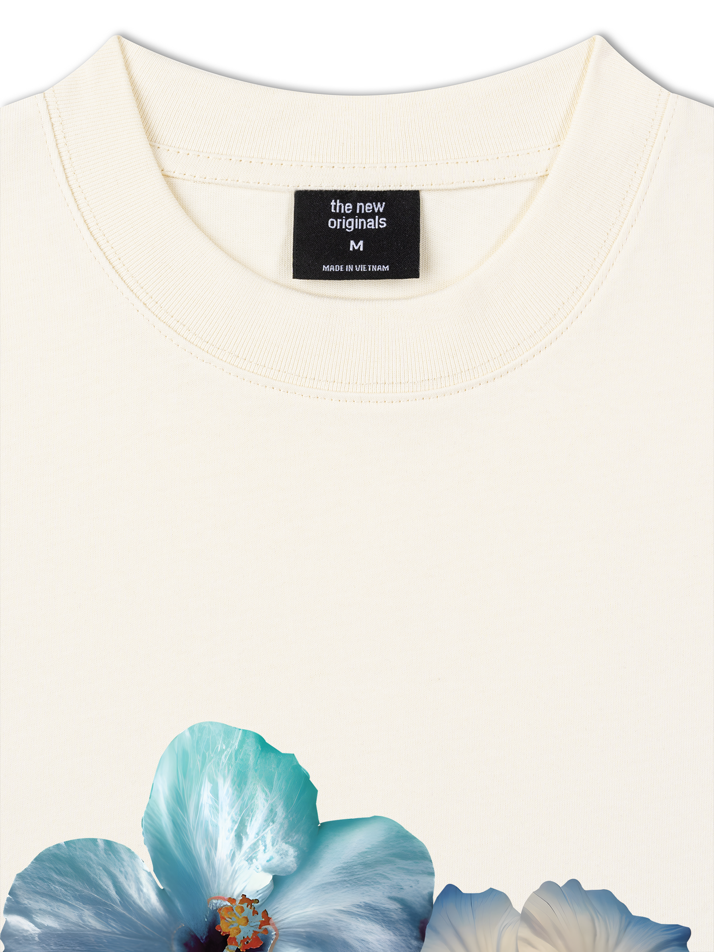 Áo Thun Relaxed Fit Summer Vibes Souble Blue Flower
