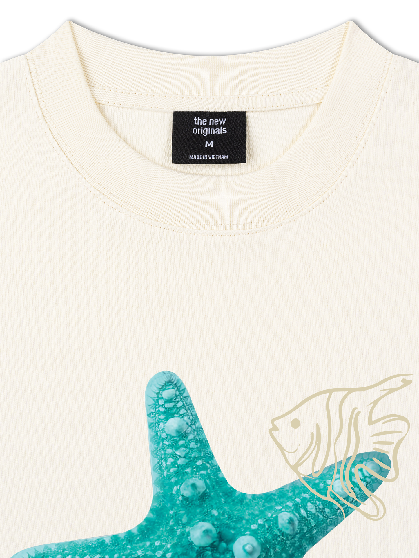 Áo Thun Relaxed Fit  Blue Tiffany Starfish