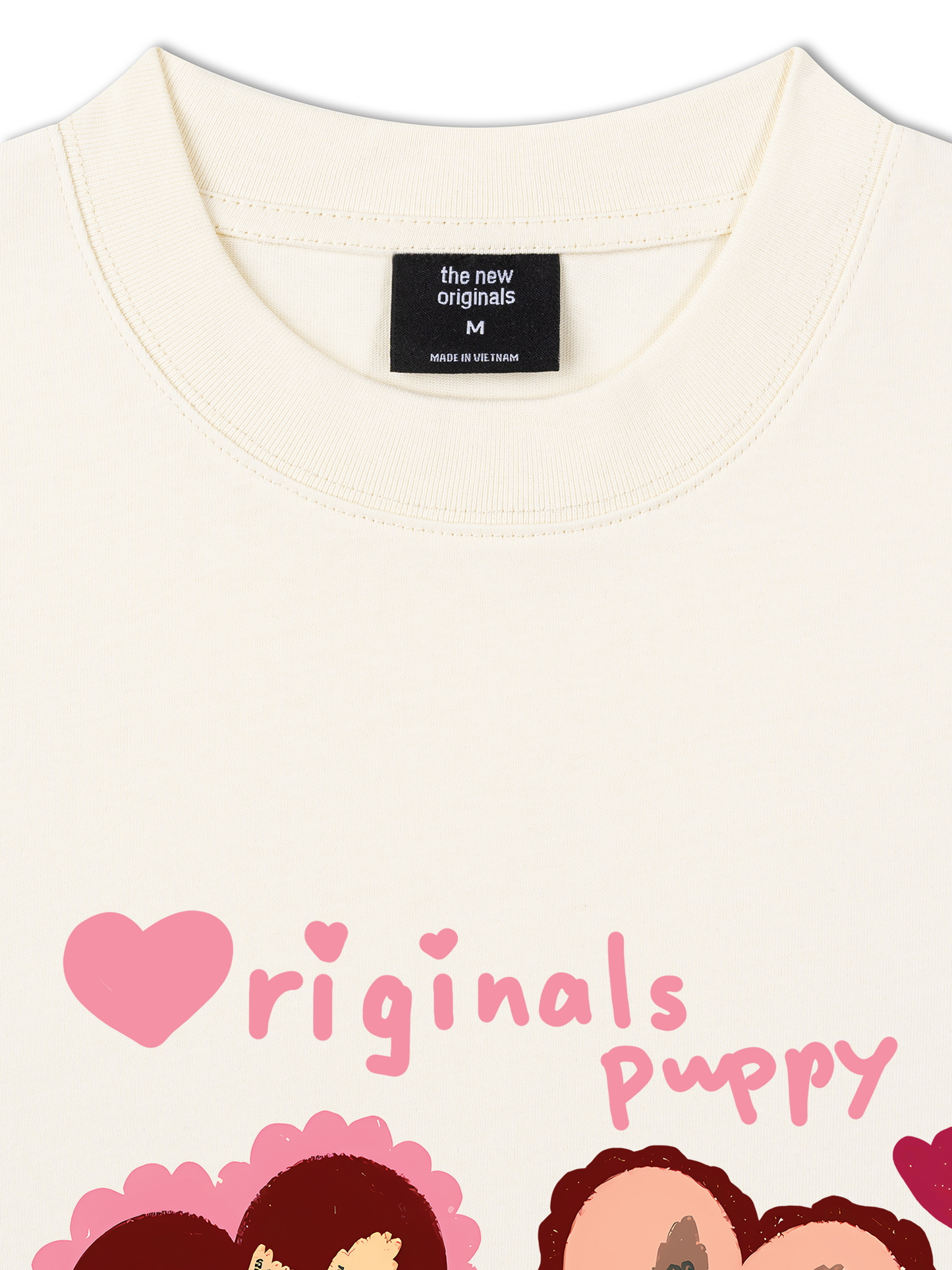 Áo Thun Relaxed Fit Animal Puppy Heart