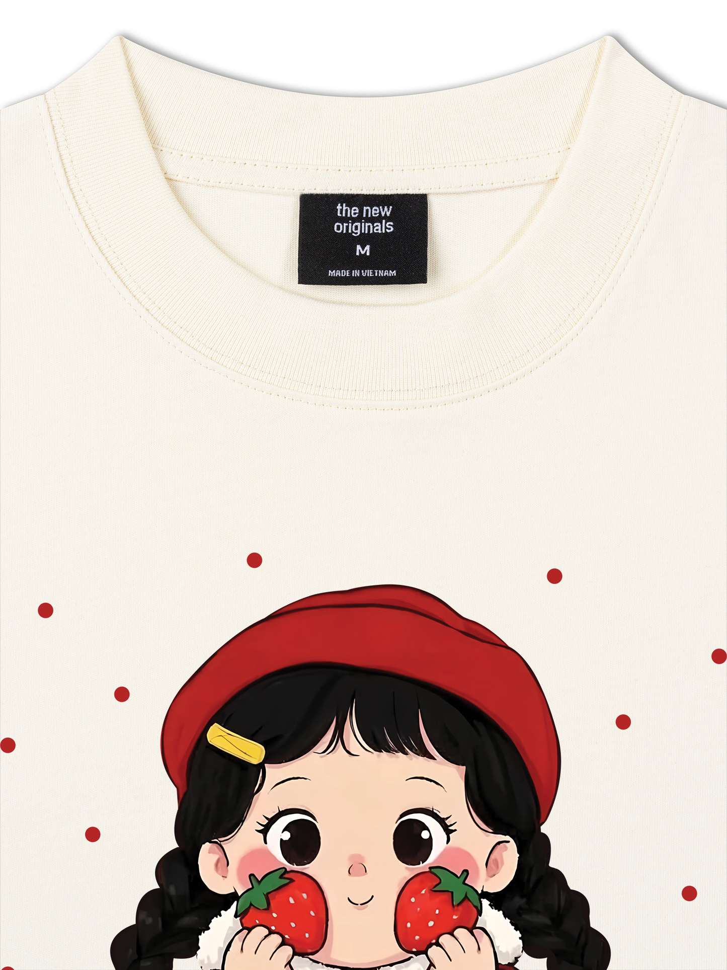 Áo Thun Relaxed Fit Dolly Girl Cute Strawberry Girl