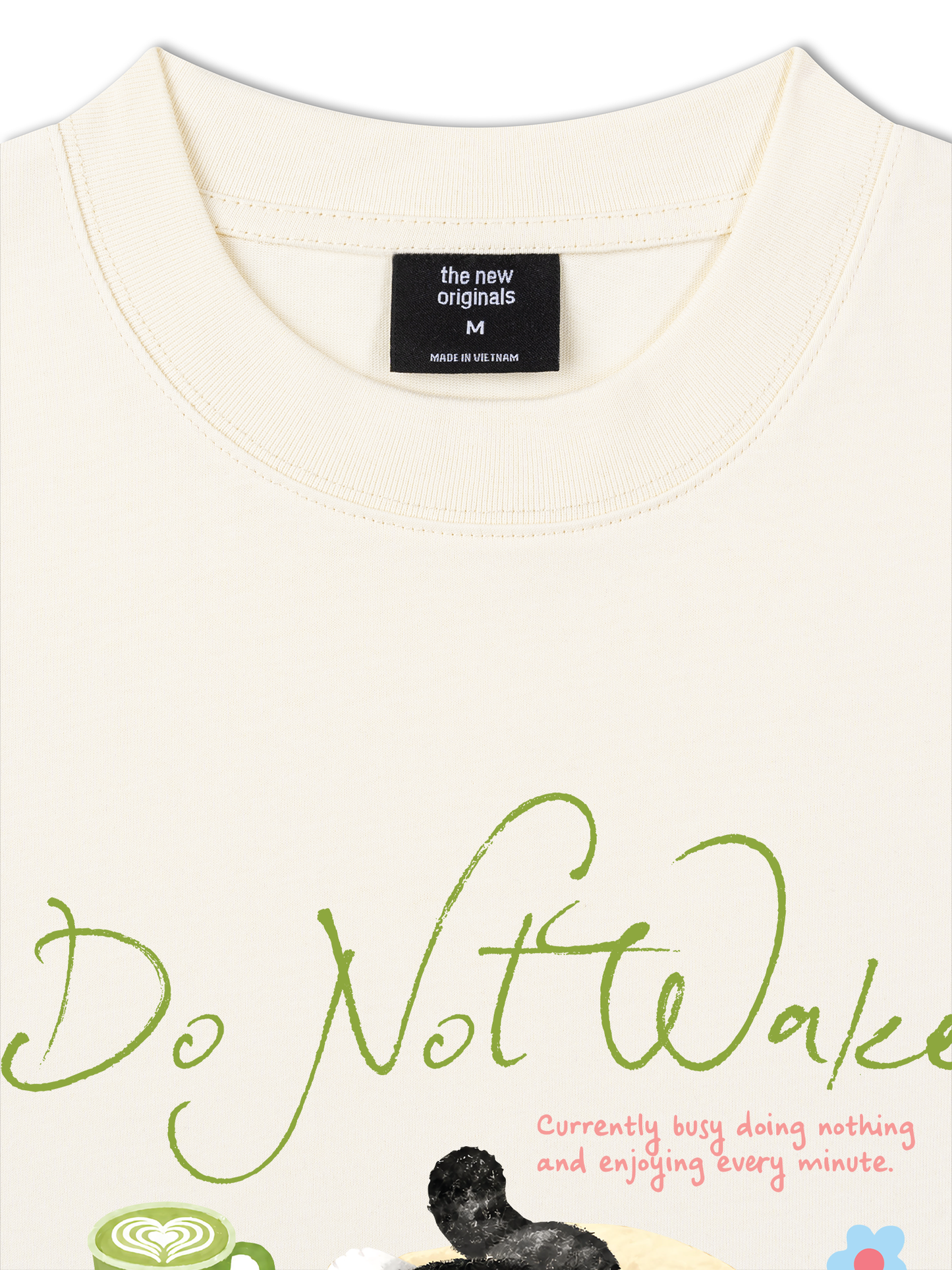 Áo Thun Relaxed Fit Do Not Wake Meow