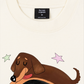 Áo Thun Relaxed Fit  Cute Girl With Dachshund