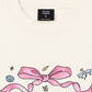 Áo Thun Relaxed Fit Cute Girl Pink Bow And Animal