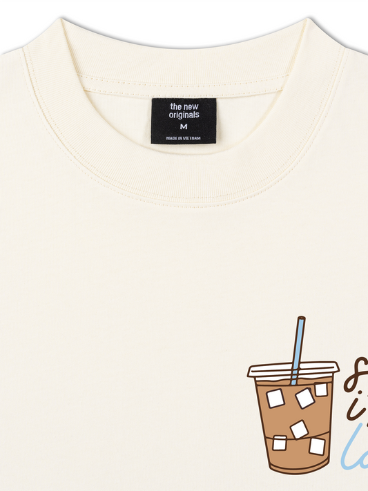 Áo Thun Relaxed Fit Sorry I'm Latte