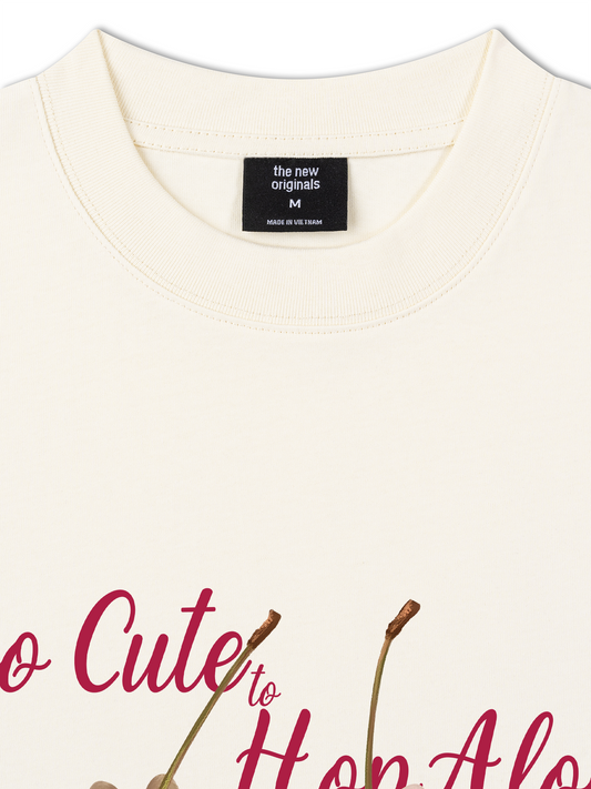 Áo Thun Relaxed Fit Animal Mood Too Cute to Hop Alone