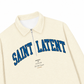 Áo Sweater Polo Nỉ Hai Da  Blue Saint Latent Logo