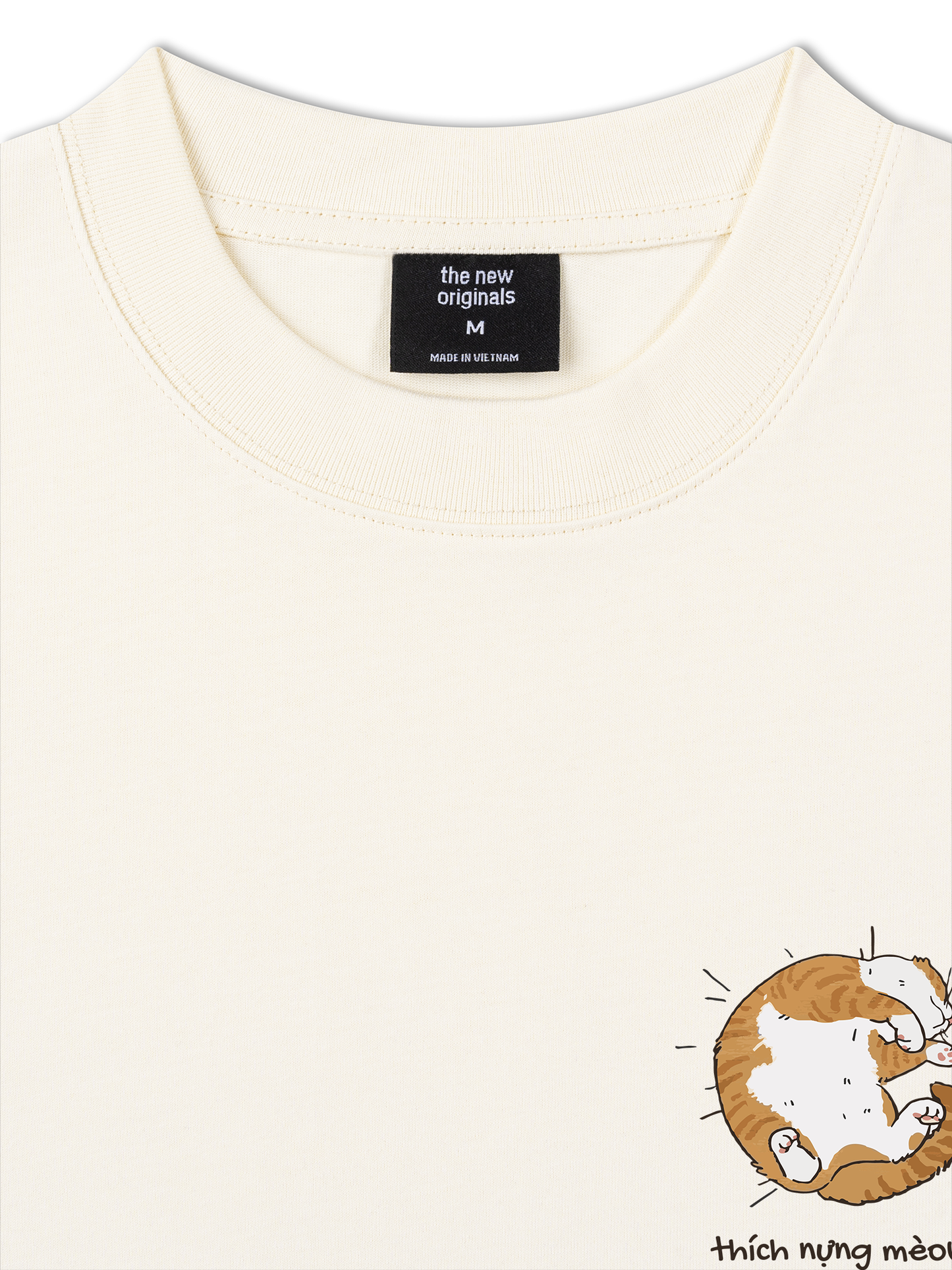 Áo Thun Relaxed Fit Thích Nựng Mèo