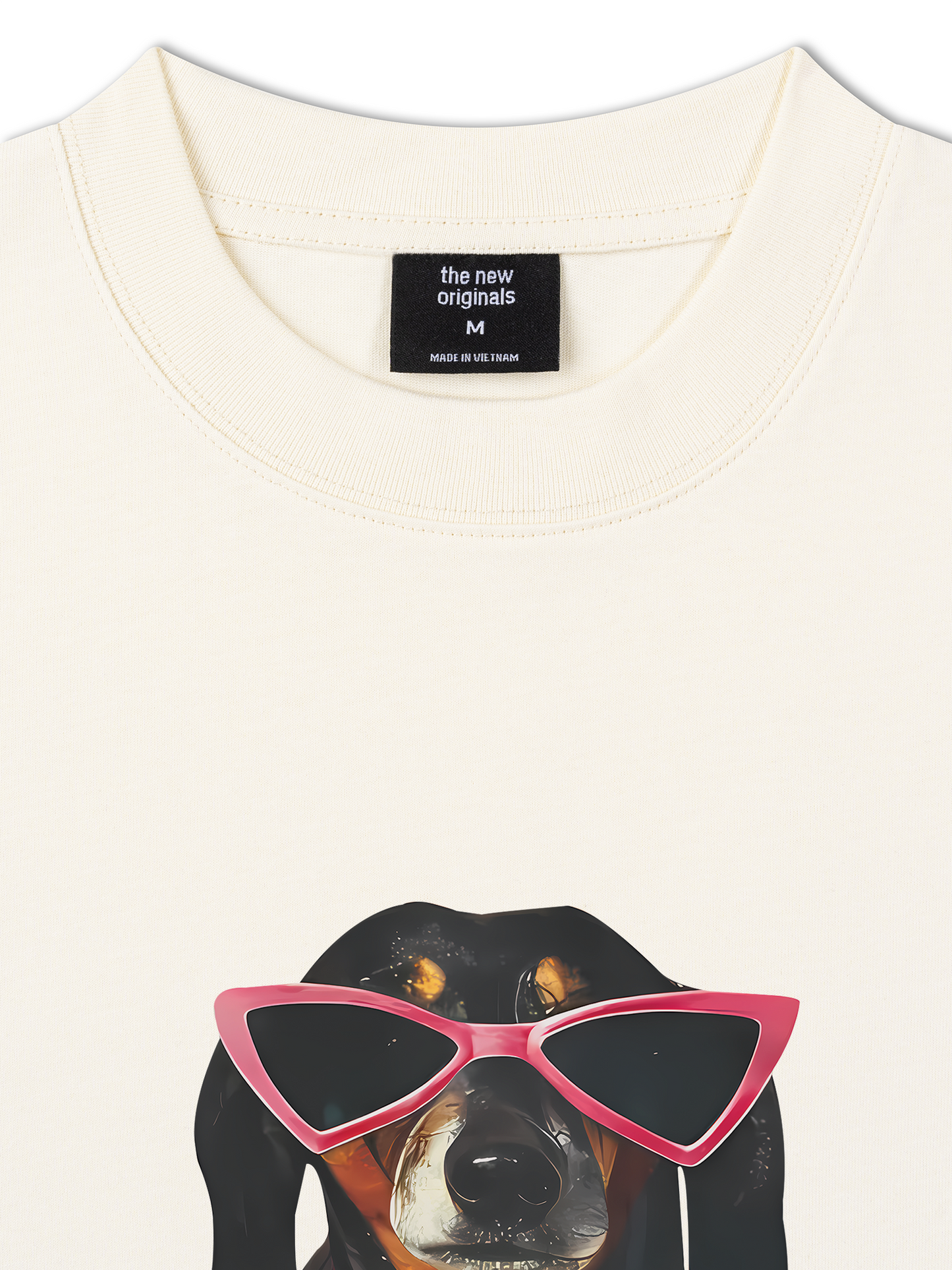 Áo Thun Relaxed Fit Animal Pink Glasses