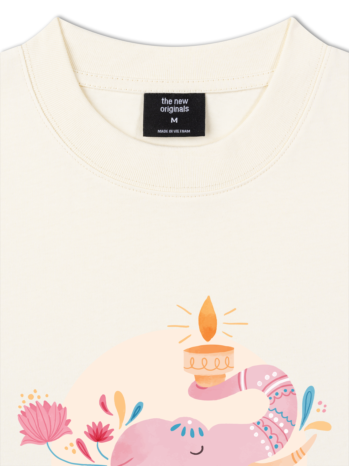 Áo Thun Relaxed Fit Floral Wish Elephant