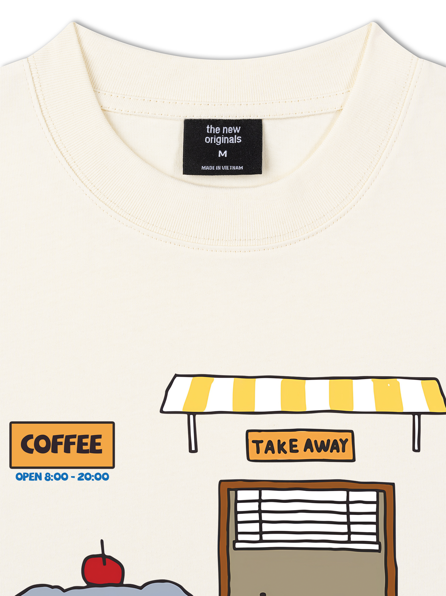 Áo Thun Relaxed Fit Coffee Shop