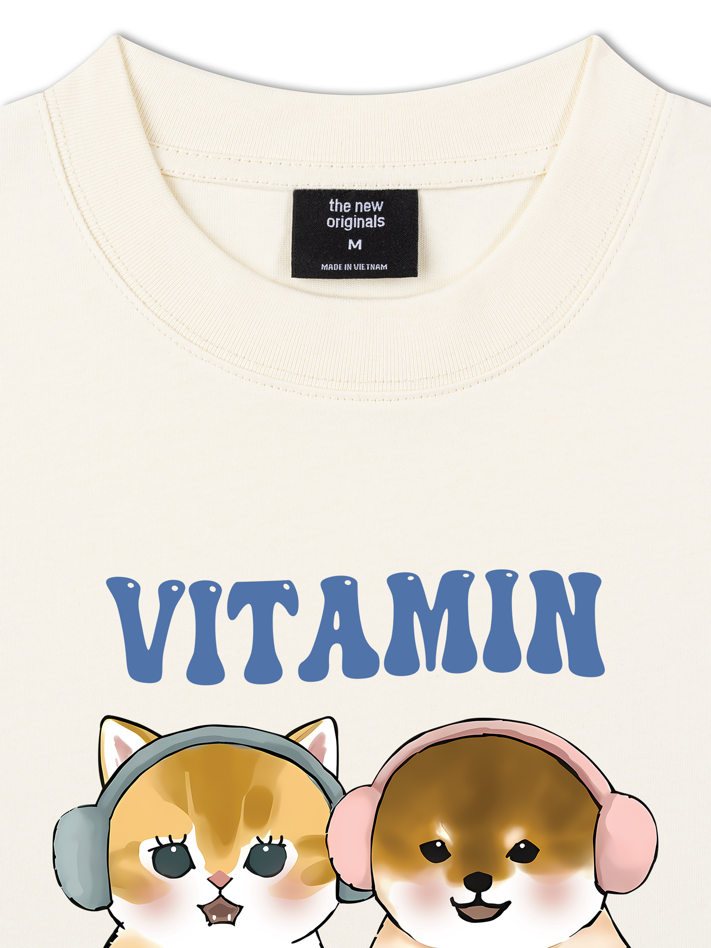 Áo Thun Relaxed Fit Vitamin Meow And Woof