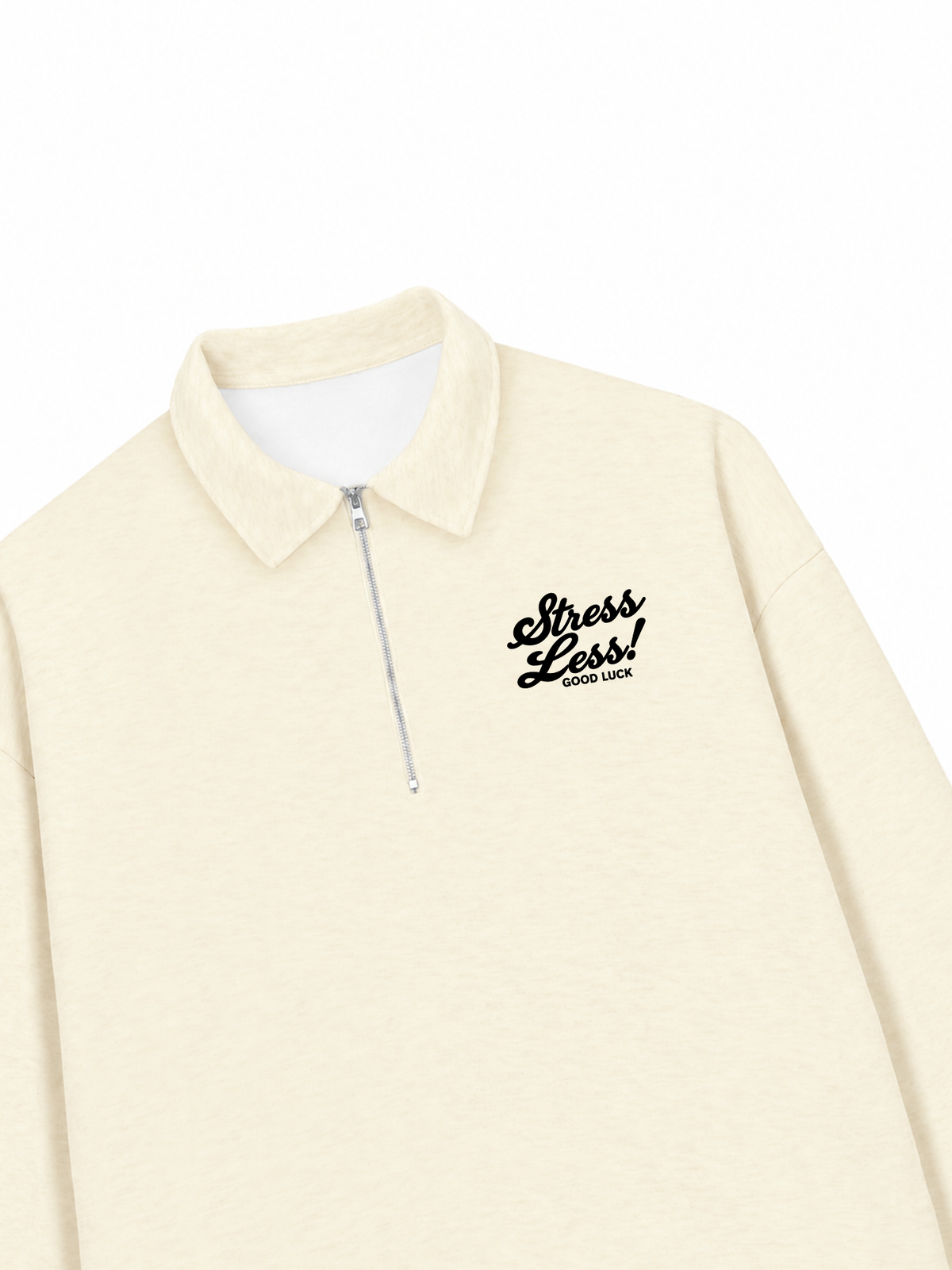 Áo Sweater Polo Nỉ Hai Da  Stress Less