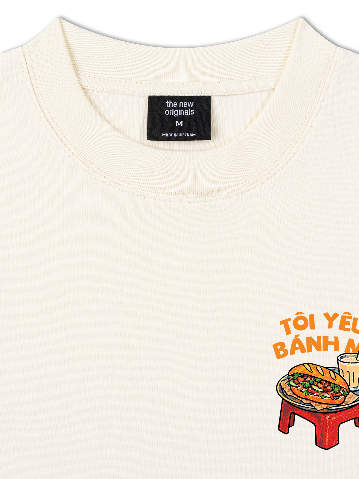 Áo Thun Relaxed Fit Tôi Yêu Bánh Mì