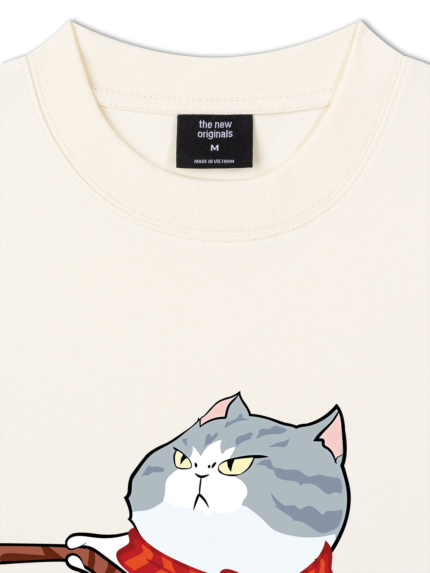 Áo Thun Relaxed Fit Funny Couple Cat