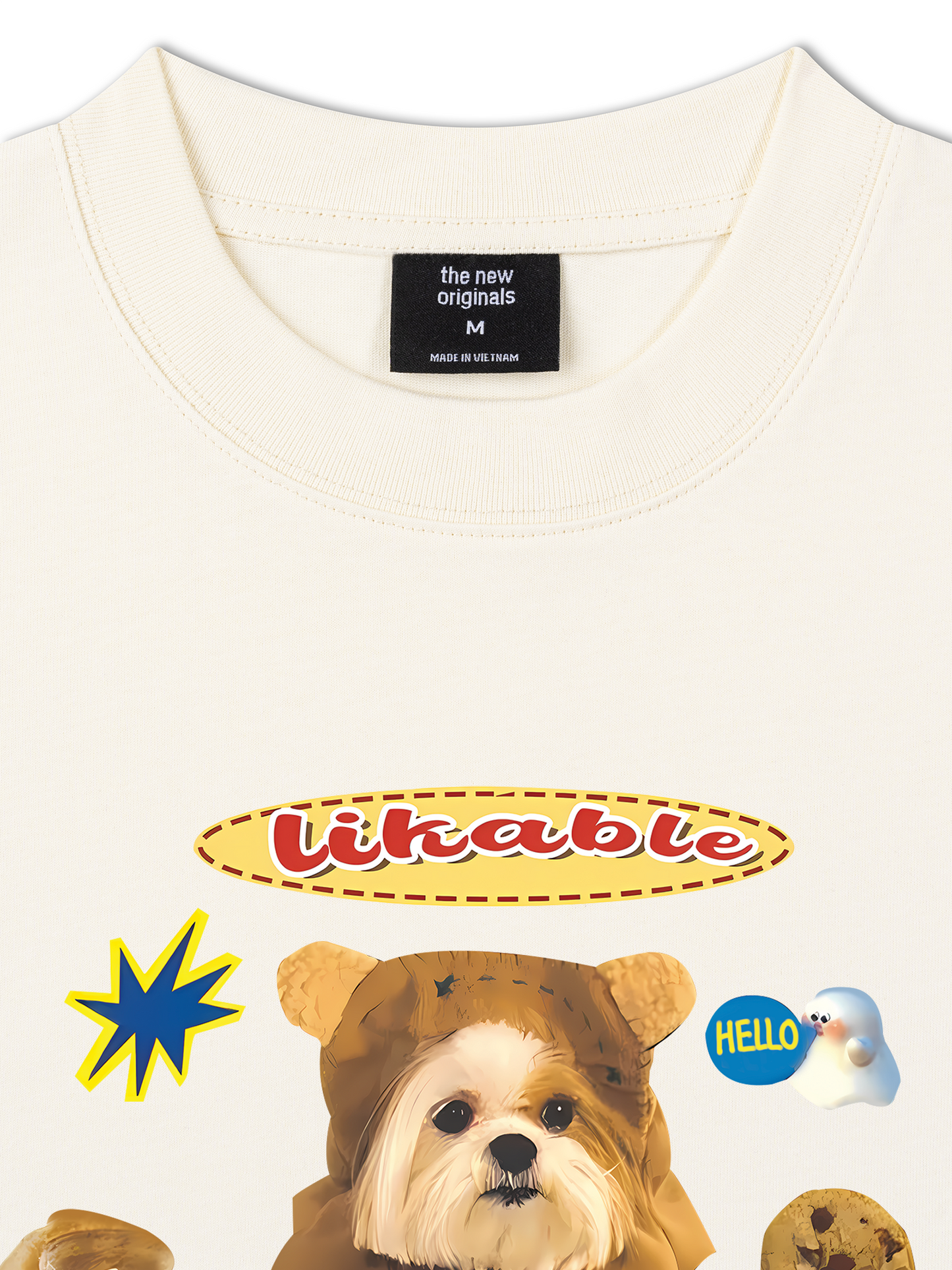 Áo Thun Relaxed Fit Sweet Pastry And Puppy Duck