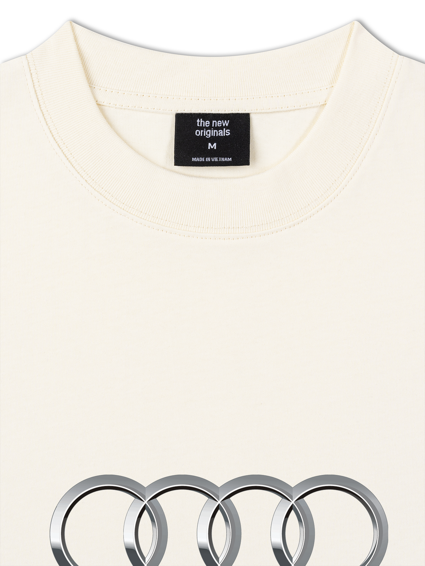 Áo Thun Relaxed Fit CAR AUDI Black & White