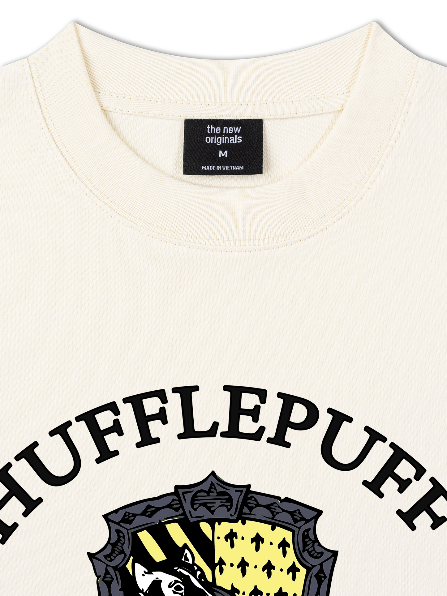 Áo Thun Relaxed Fit Harry Potter Huflepuff Vintage