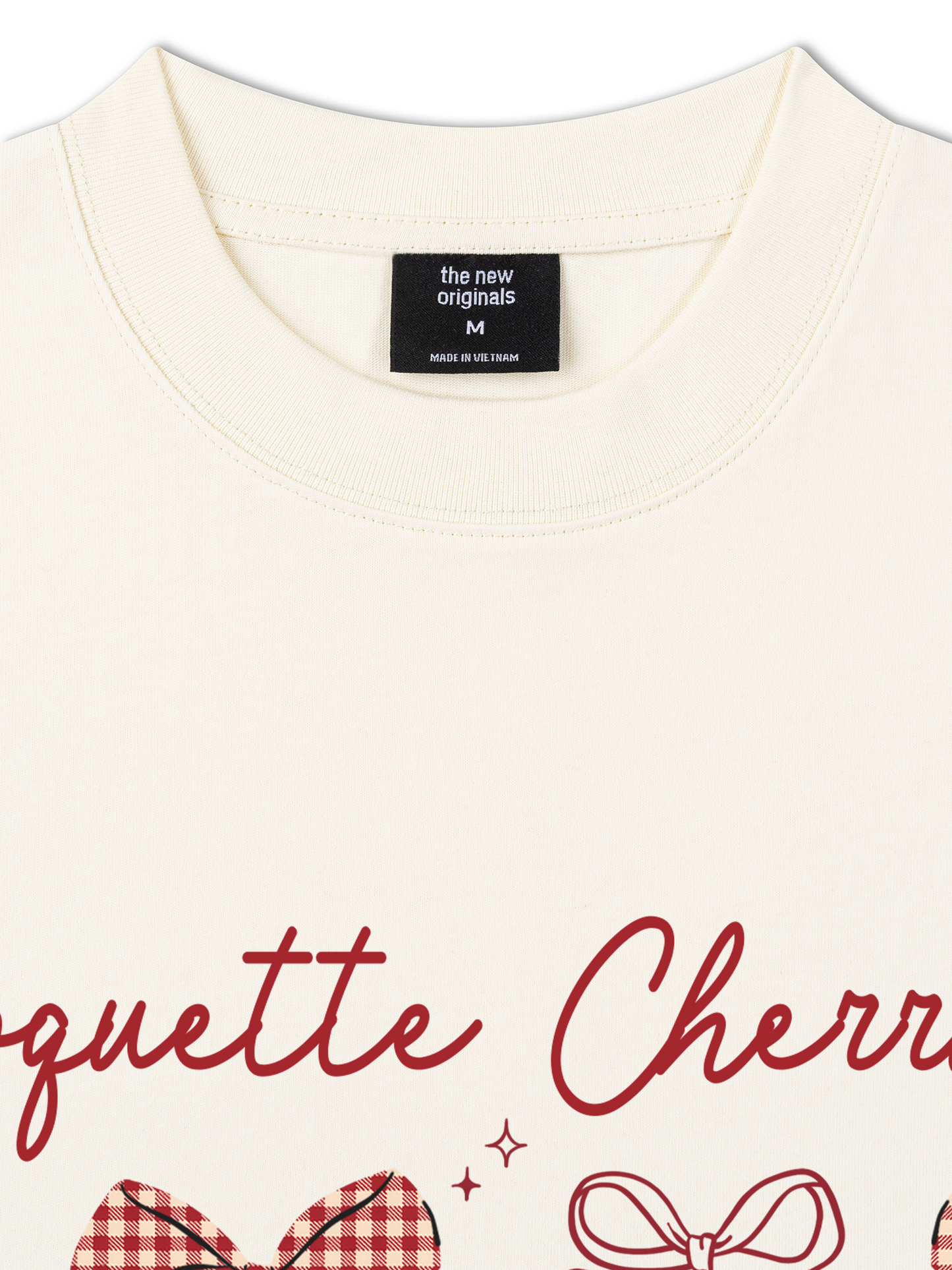Áo Thun Relaxed Fit Daily Cuties Coquette Cherries
