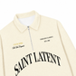 Áo Sweater Polo Nỉ Hai Da  Saint Latent Old Money