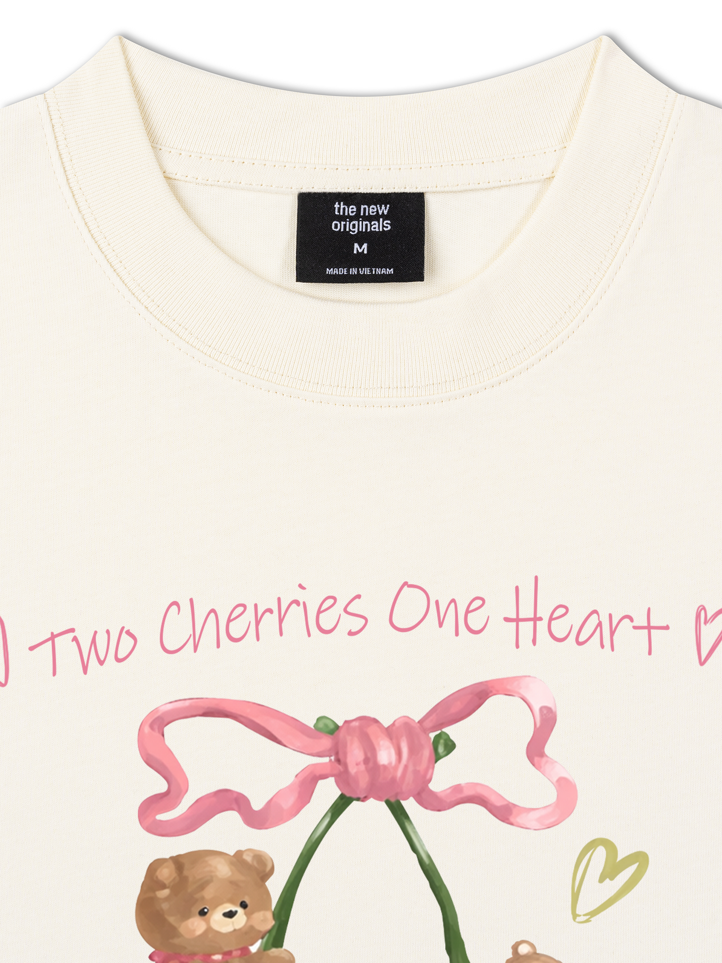 Áo Thun Relaxed Fit Daily Cuties Two Cherries One Heart