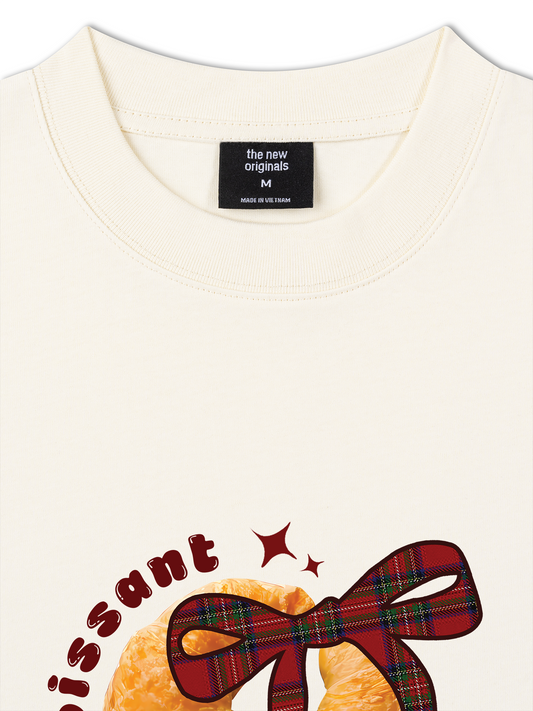 Áo Thun Relaxed Fit Sweet Pastry Red Plaid Bow