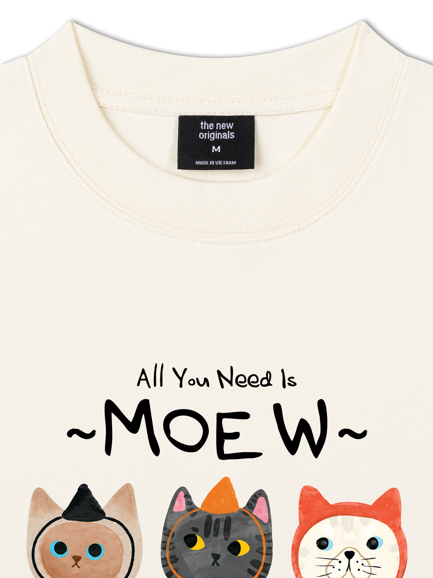 Áo Thun Relaxed Fit All You Need Is Moew