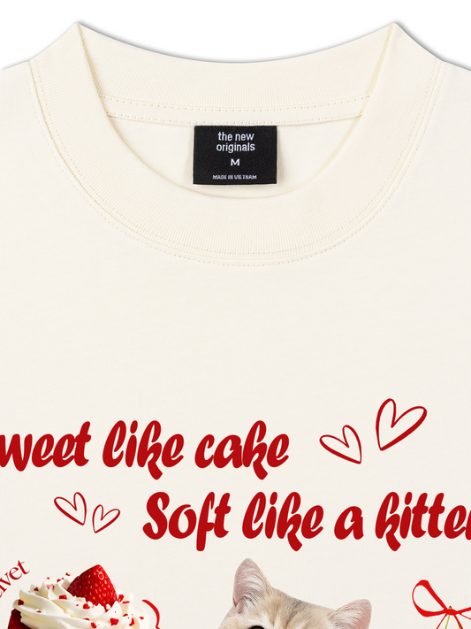 Áo Thun Relaxed Fit Daily Cuties Sweet Like Cake