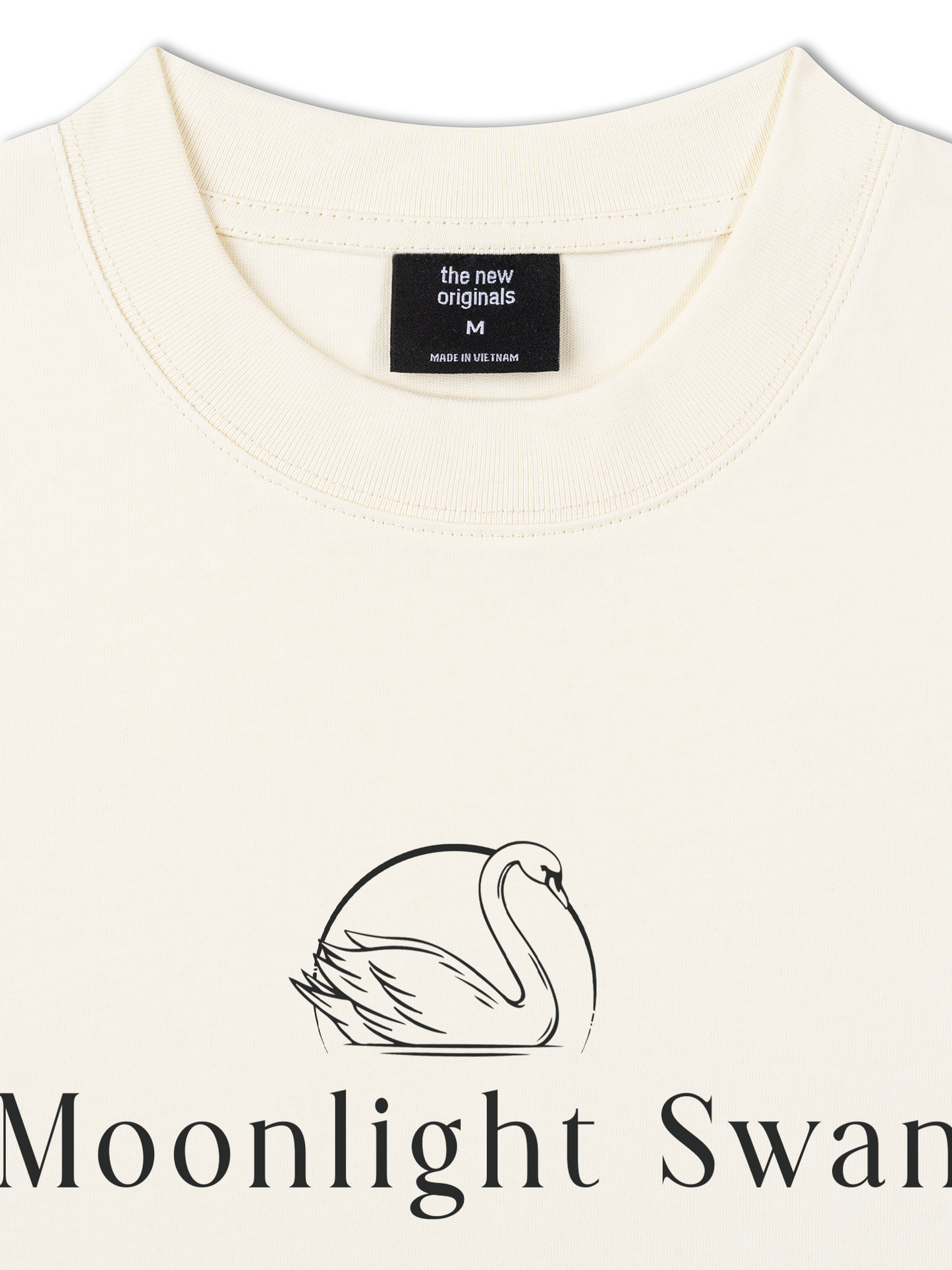 Áo Thun Relaxed Fit Old Money Moonlight Swan