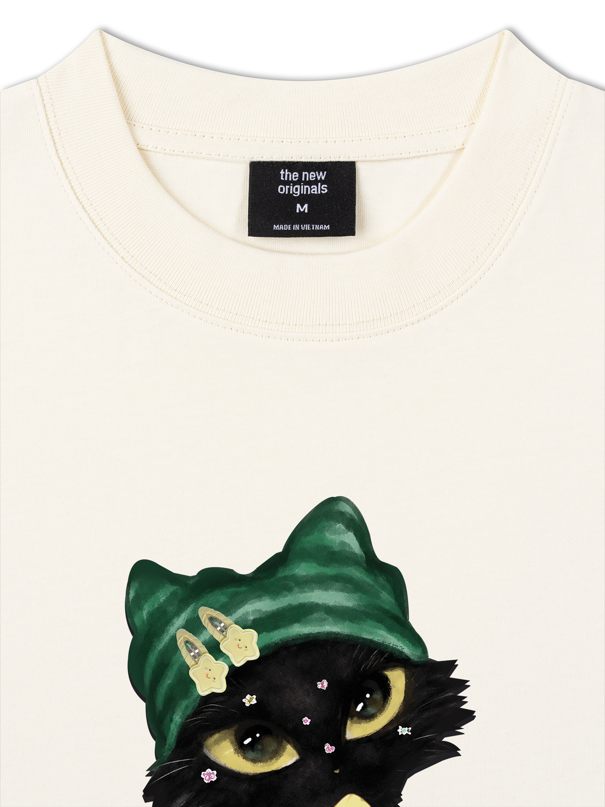 Áo Thun Relaxed Fit Black Cat Girl