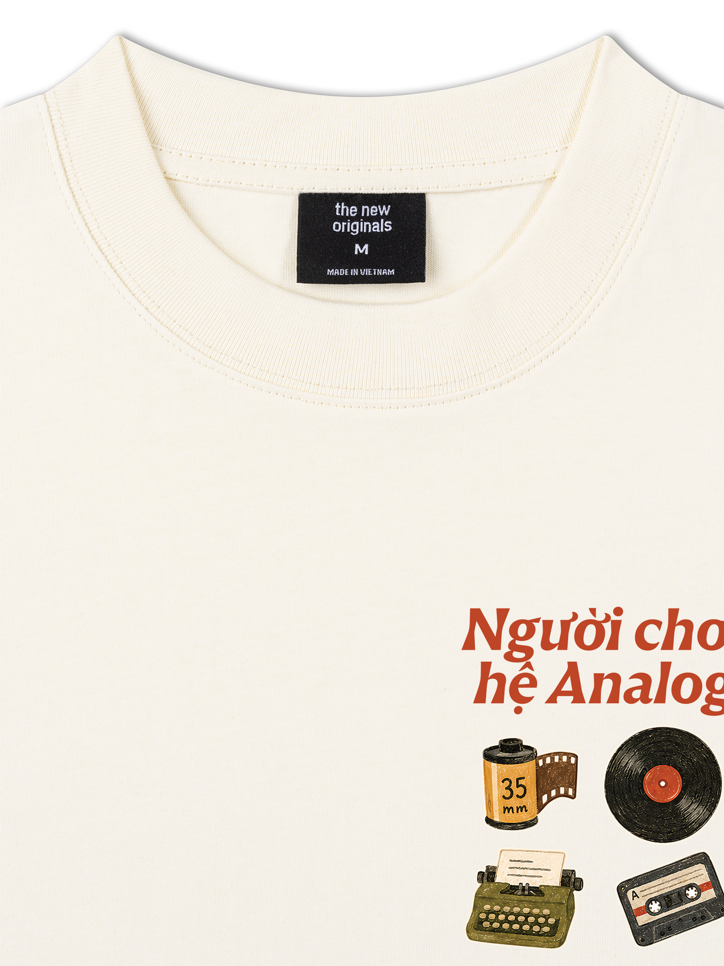 Áo Thun Relaxed Fit Người Chơi Hệ Analog