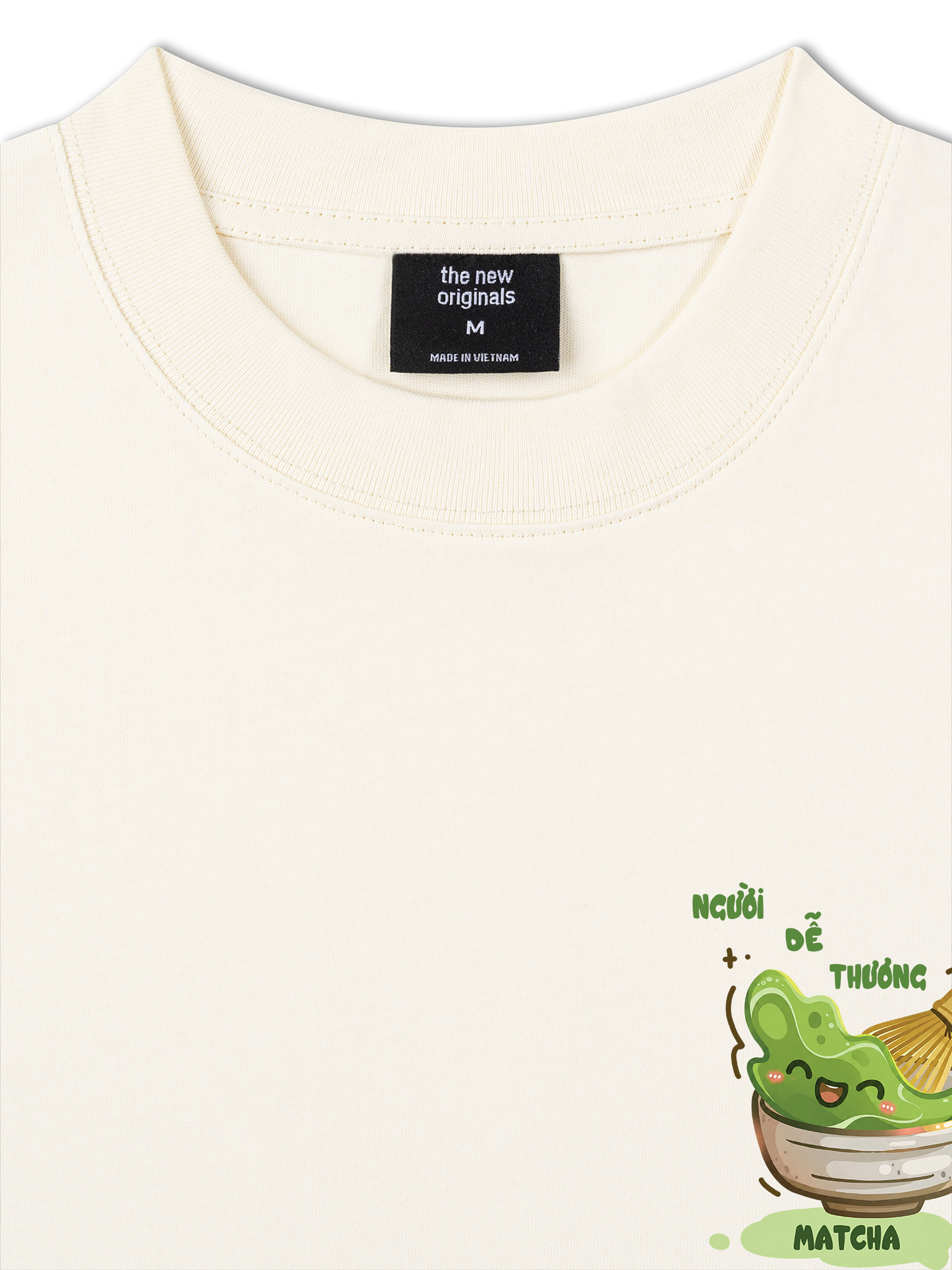 Áo Thun Relaxed Fit Người Dễ Thương Thích Matcha