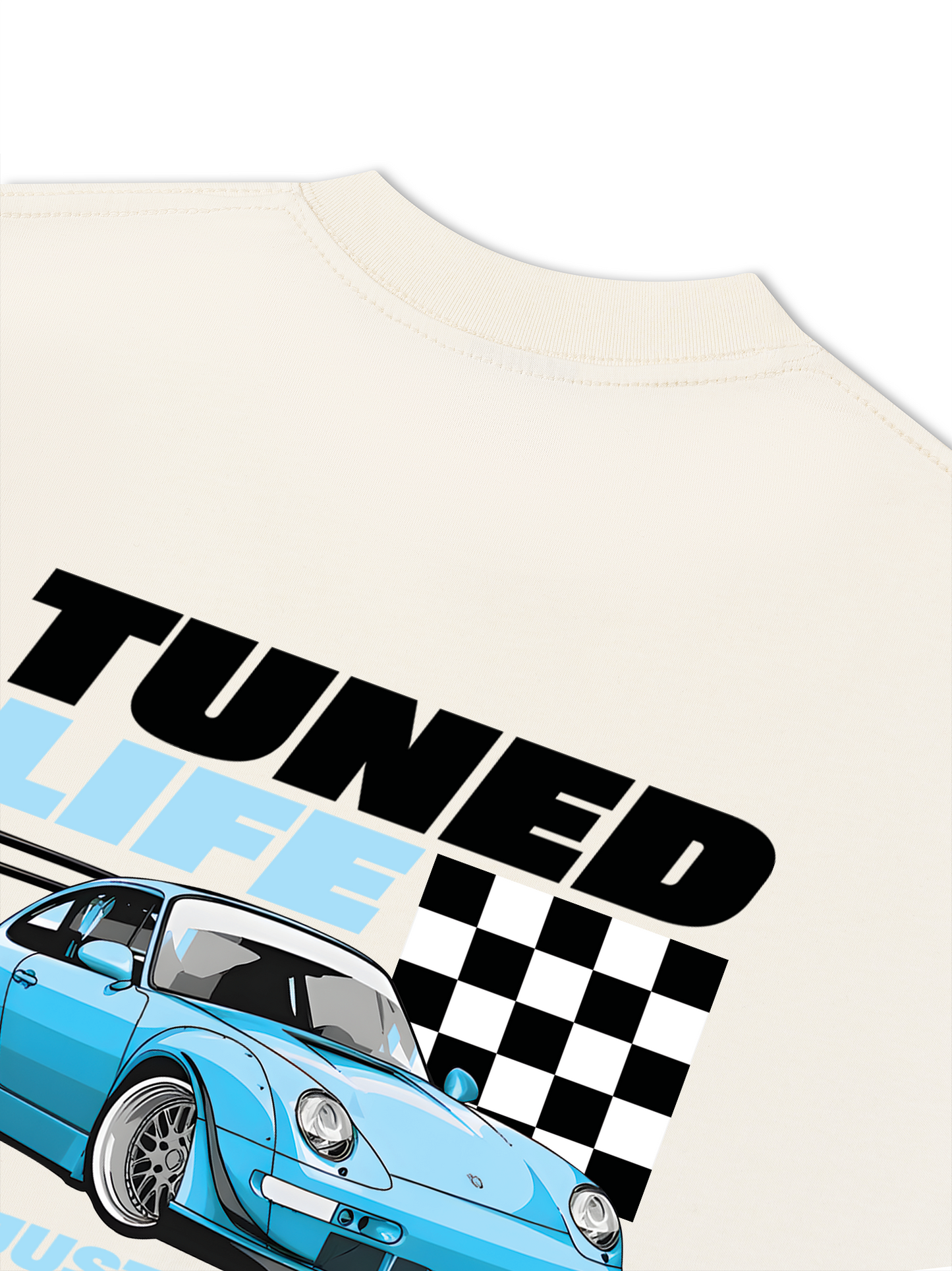 Áo Thun Relaxed Fit CAR TunedBlue