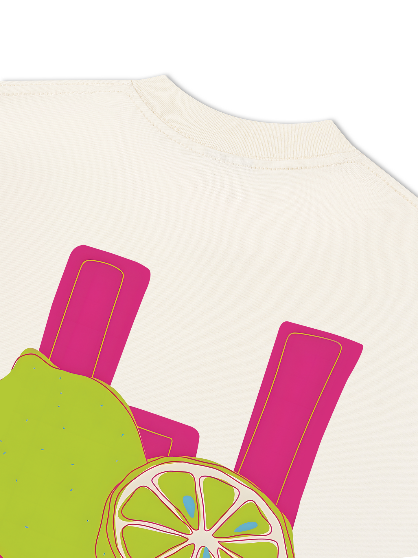 Áo Thun Relaxed Fit Summer Vibes Pink Lemon