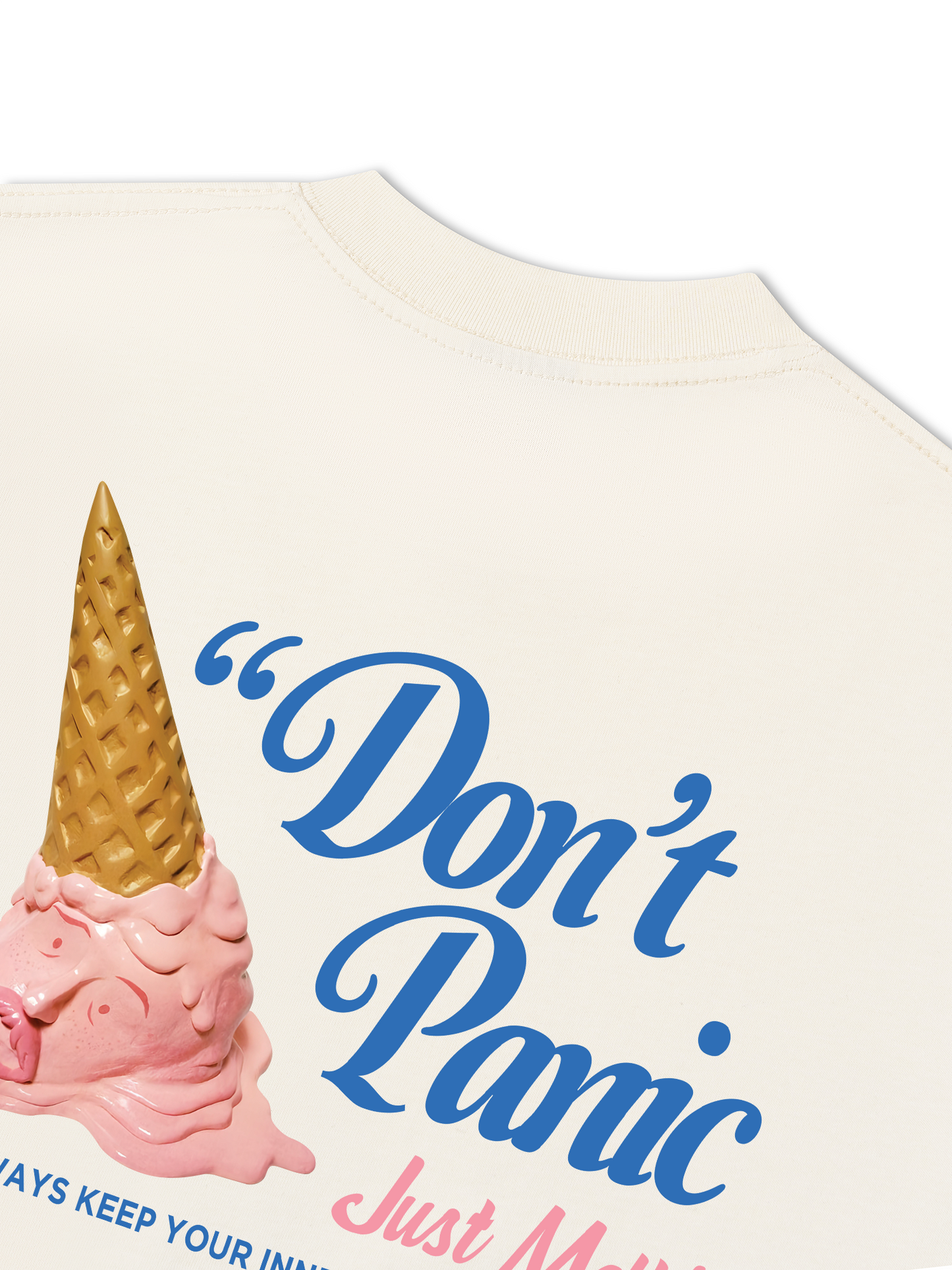 Áo Thun Relaxed Fit Don't Panic Just Melt